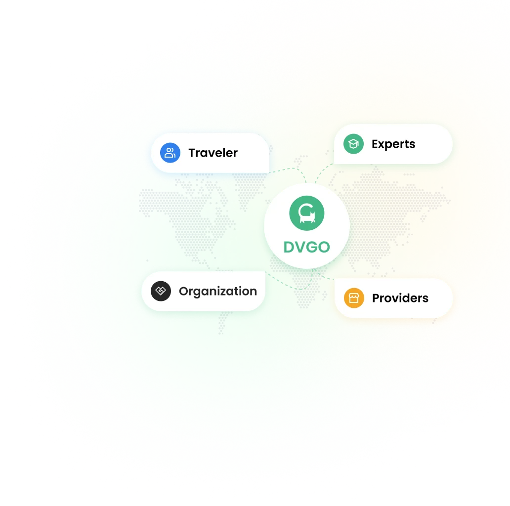 DVGO traveler, experts, organization and provider network